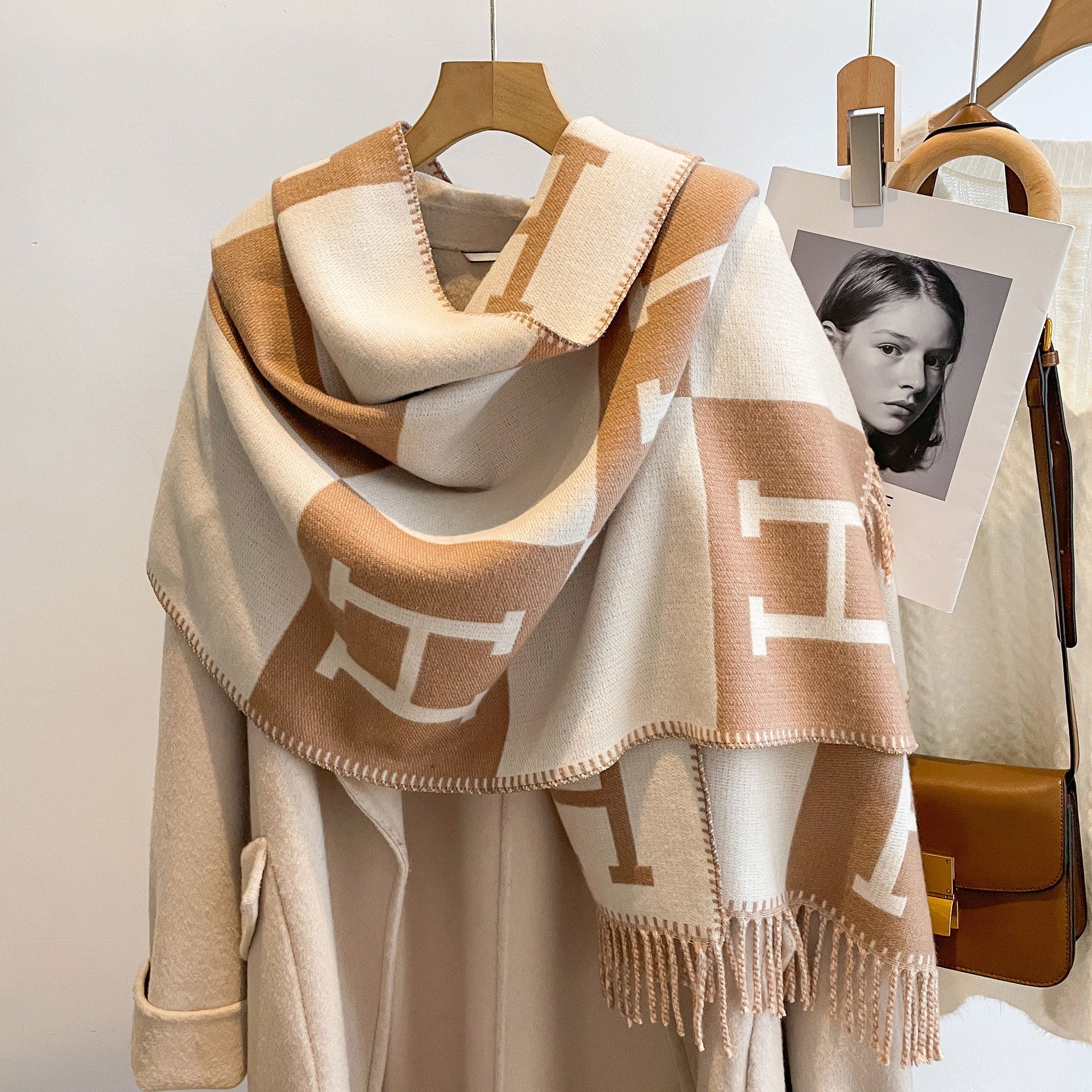 H Design Winter Warm Scarves Shawl