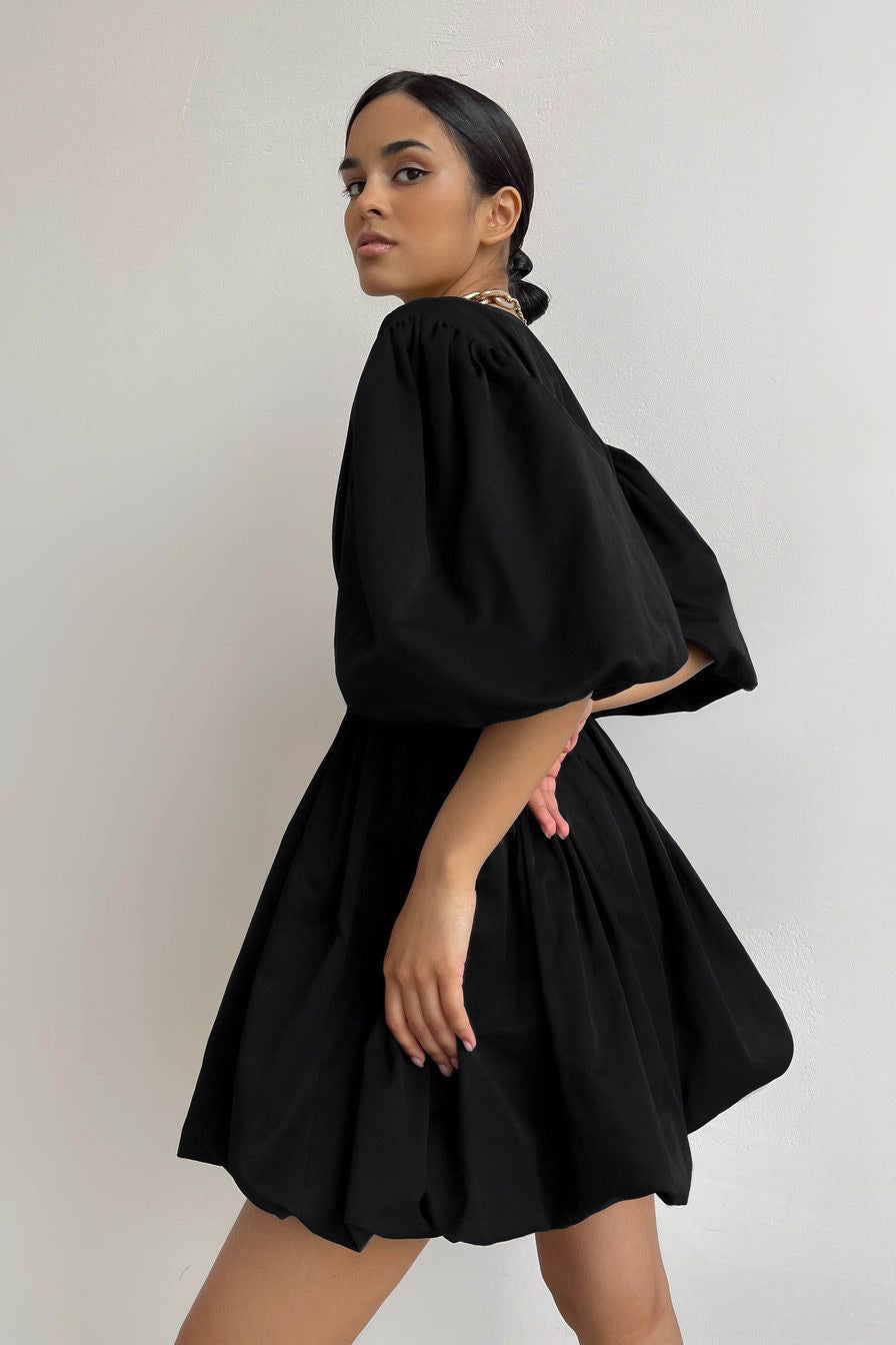 Fashion Summer Puff Sleeves Mini Dresses
