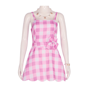 2023 Film Barbie Barbie Pink Dress Cosplay Costume for Party 1201