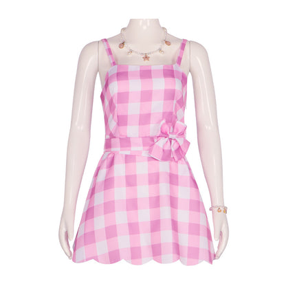 2023 Film Barbie Barbie Pink Dress Cosplay Costume for Party 1201