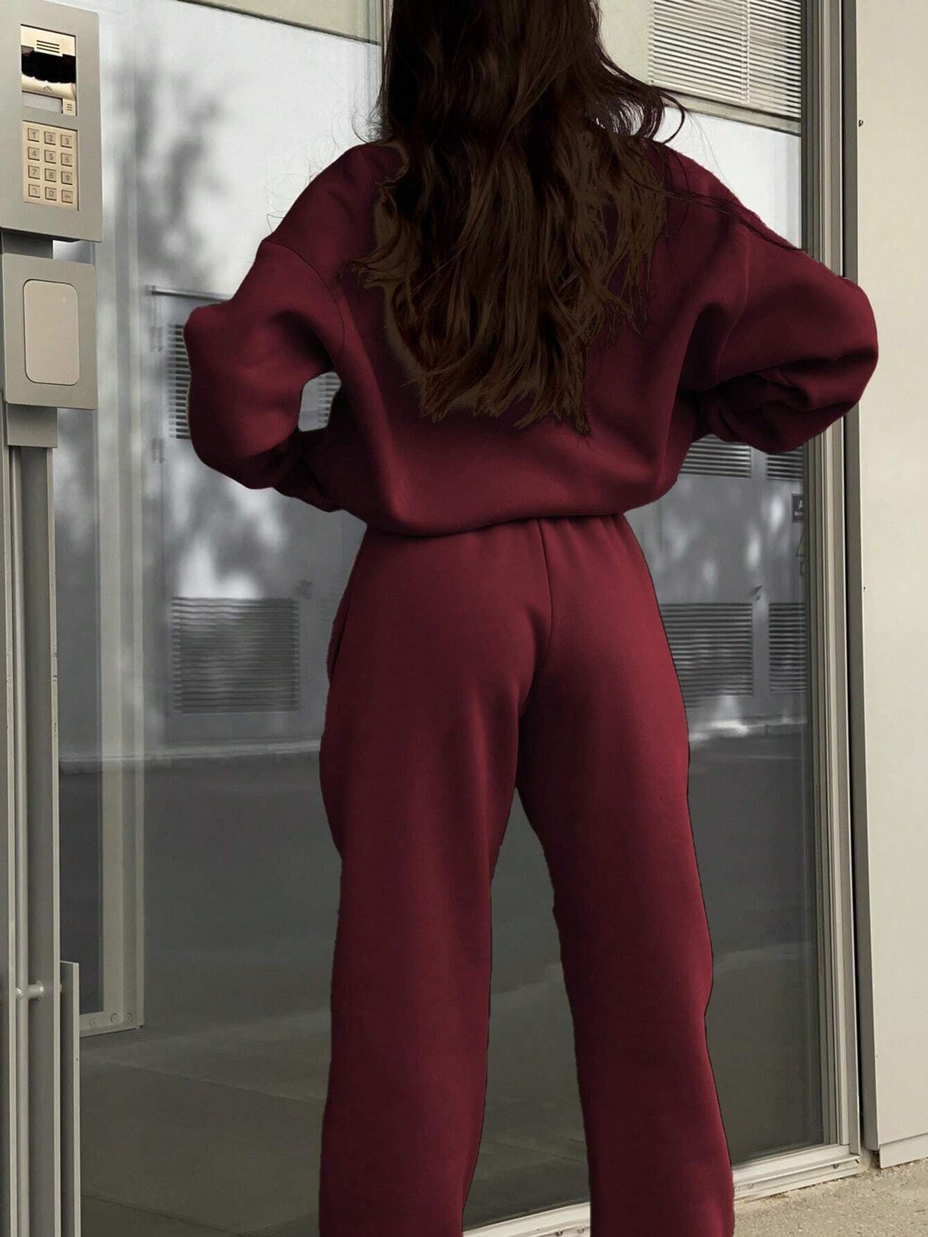 Fashion Zipper Women Two Pieces Sports Suits