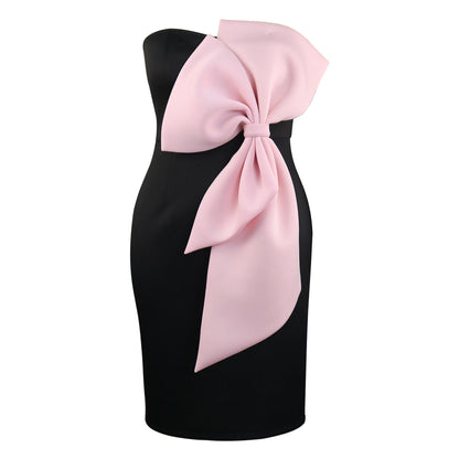 Sexy Off The Shoulder Strapless Bowknot Party Dresses