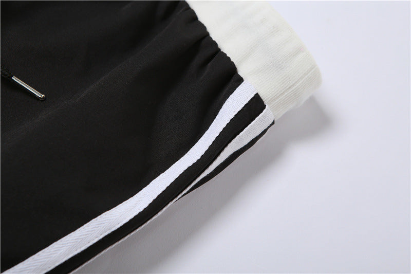 Fashion Black High Waist Black Ankle Tied Pants