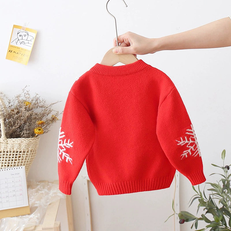 Christmas Tree Design Pullover Sweaters for Kids