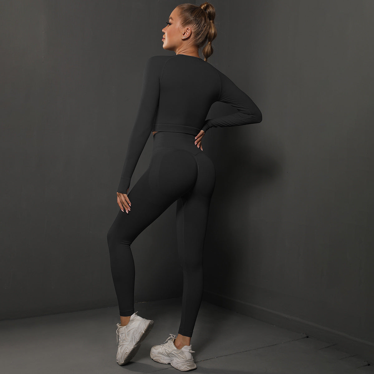 Fashion Simple Style Sports Yoga Suits for Women