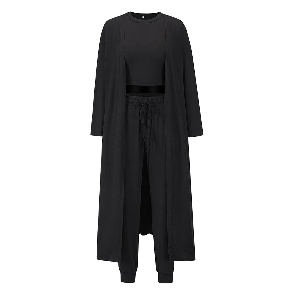 Casual Knitted Three Pieces Outfit Sets for Women