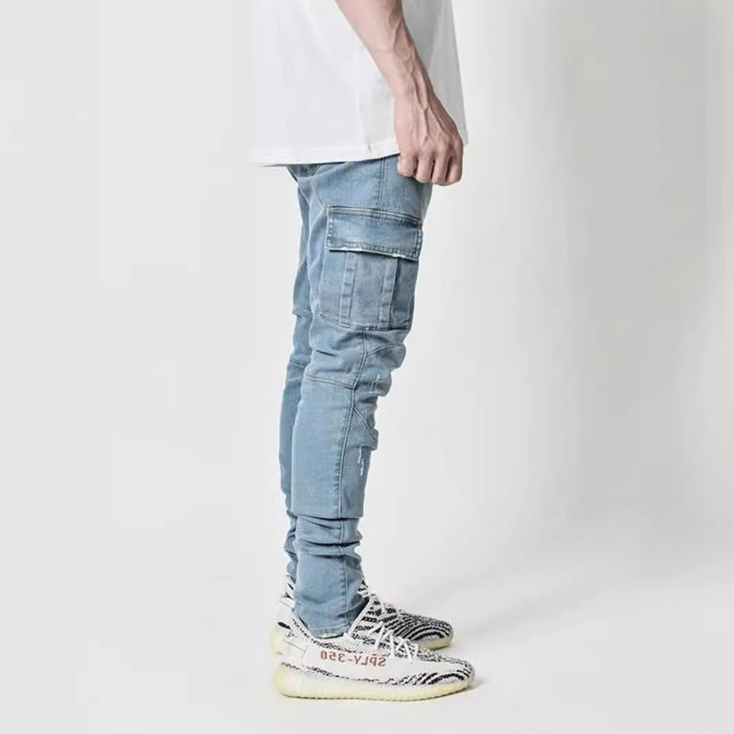 Casual Side Pockets Men Jeans