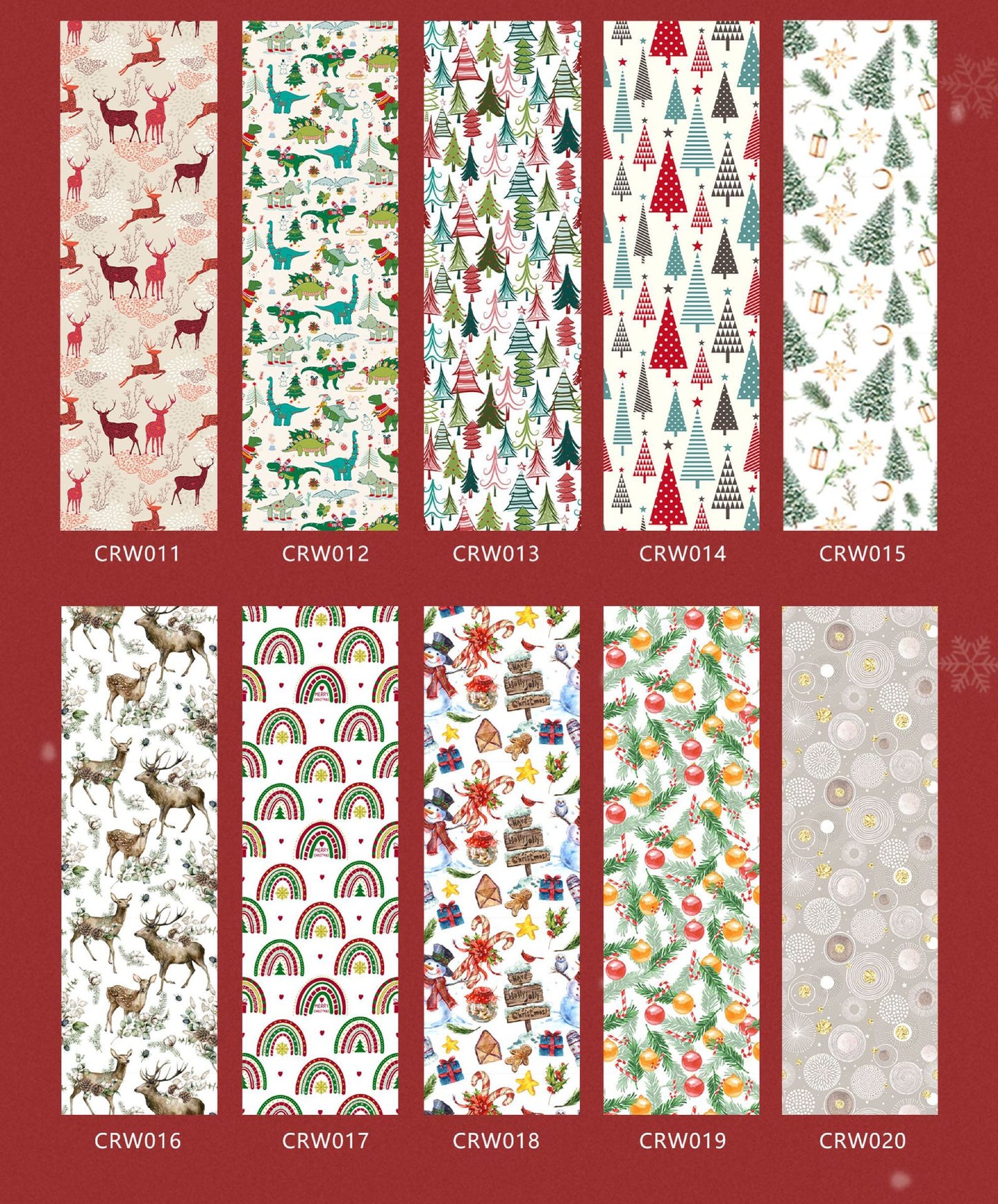 Environmental Friendly Self-adhesive Christmas Wallpaper