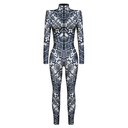 Halloween Skeleton Long Sleeves Jumpsuits Cosplay Costumes