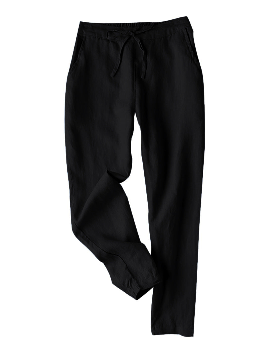 Casual Linen Drawstring Women Pants