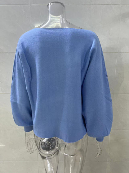 Designed Casual Knitted Pullover Sweaters