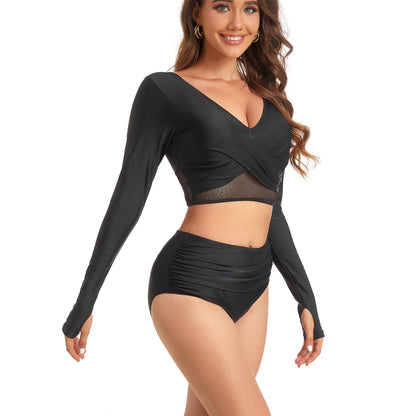 Sexy Long Sleeves Surfing Women Swimsuits