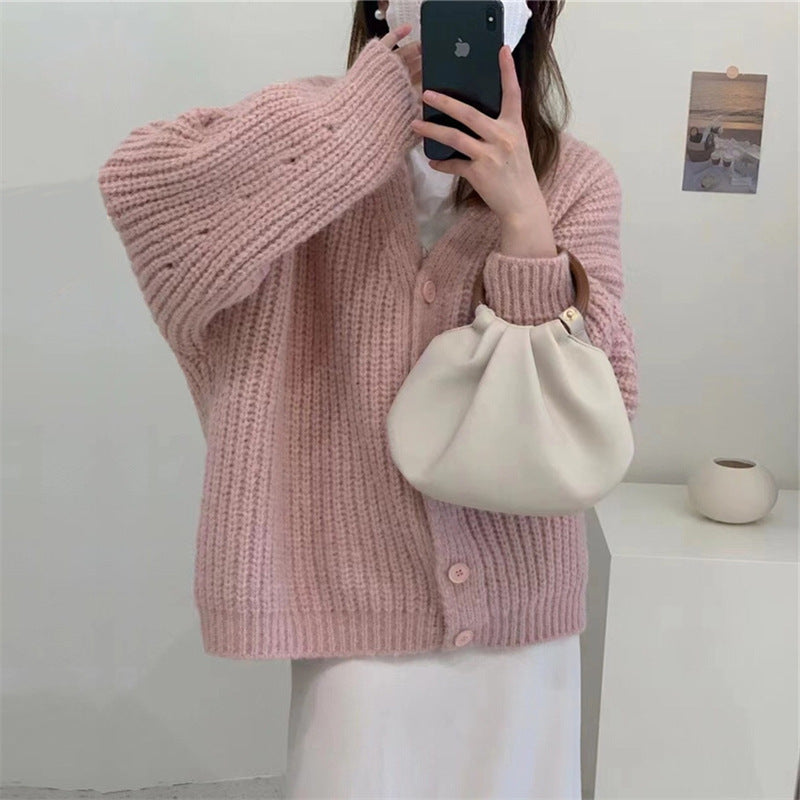 Casual Plus Sizes Knitted Cardigan Sweaters