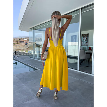 Elegant Midriff Baring Summer Dresses