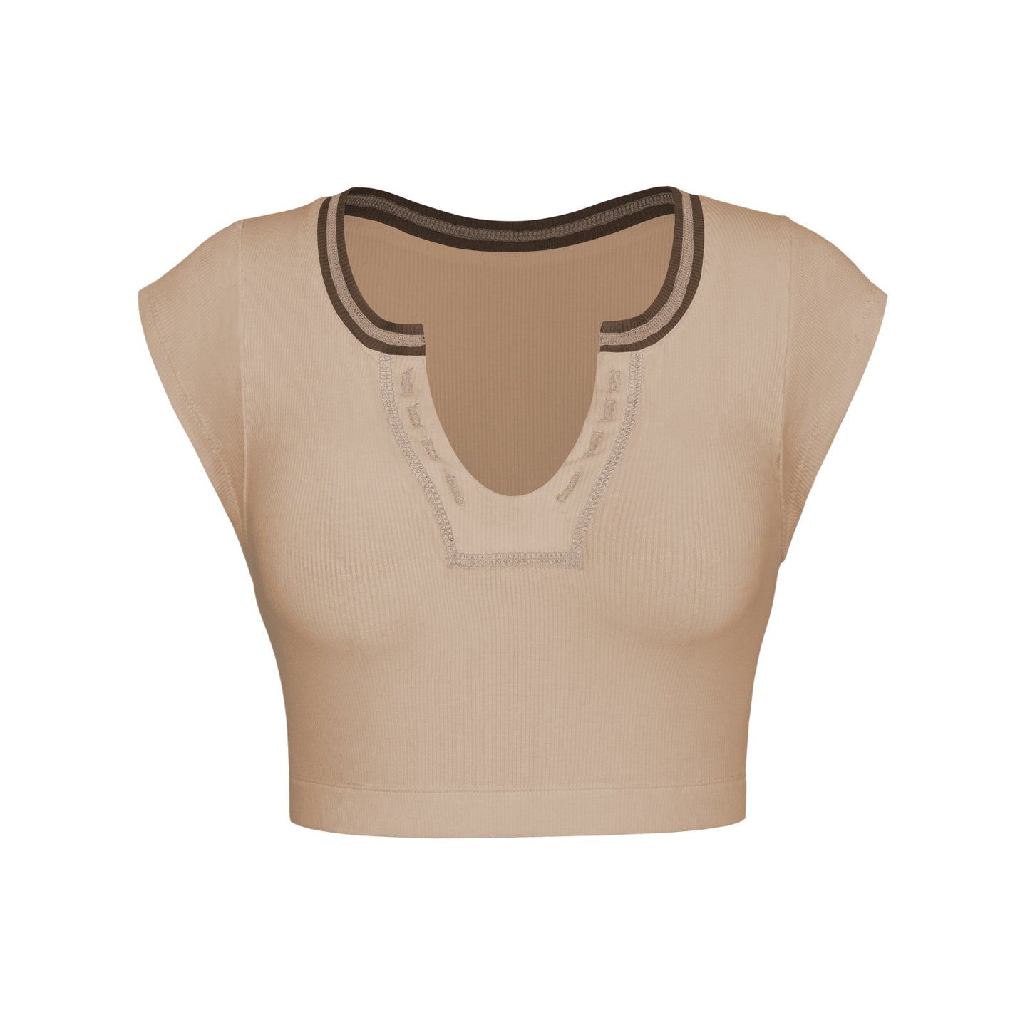 Sexy Designed Midriff Baring Knitted T Shirts