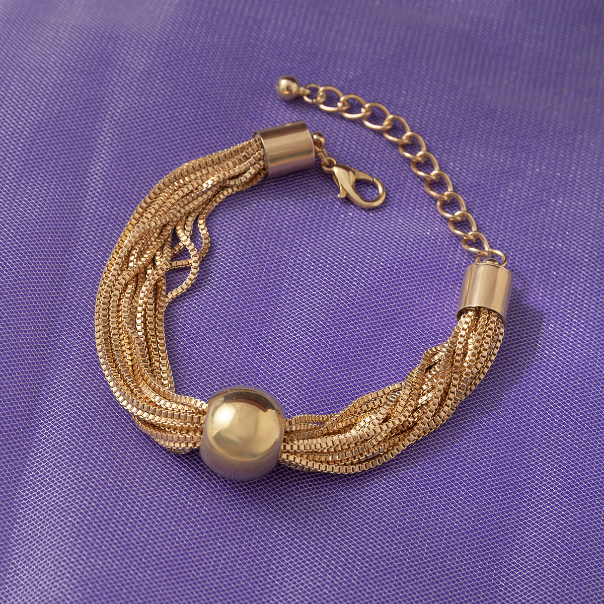 Punk Style Multi Chains Designed Geometry Bracelets