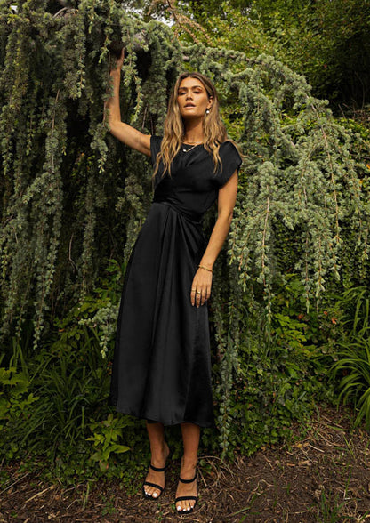 Fashion Summer Satin Evening Party Dresses
