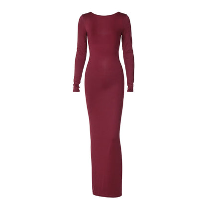Fashion Backless Long Sheath Dresses