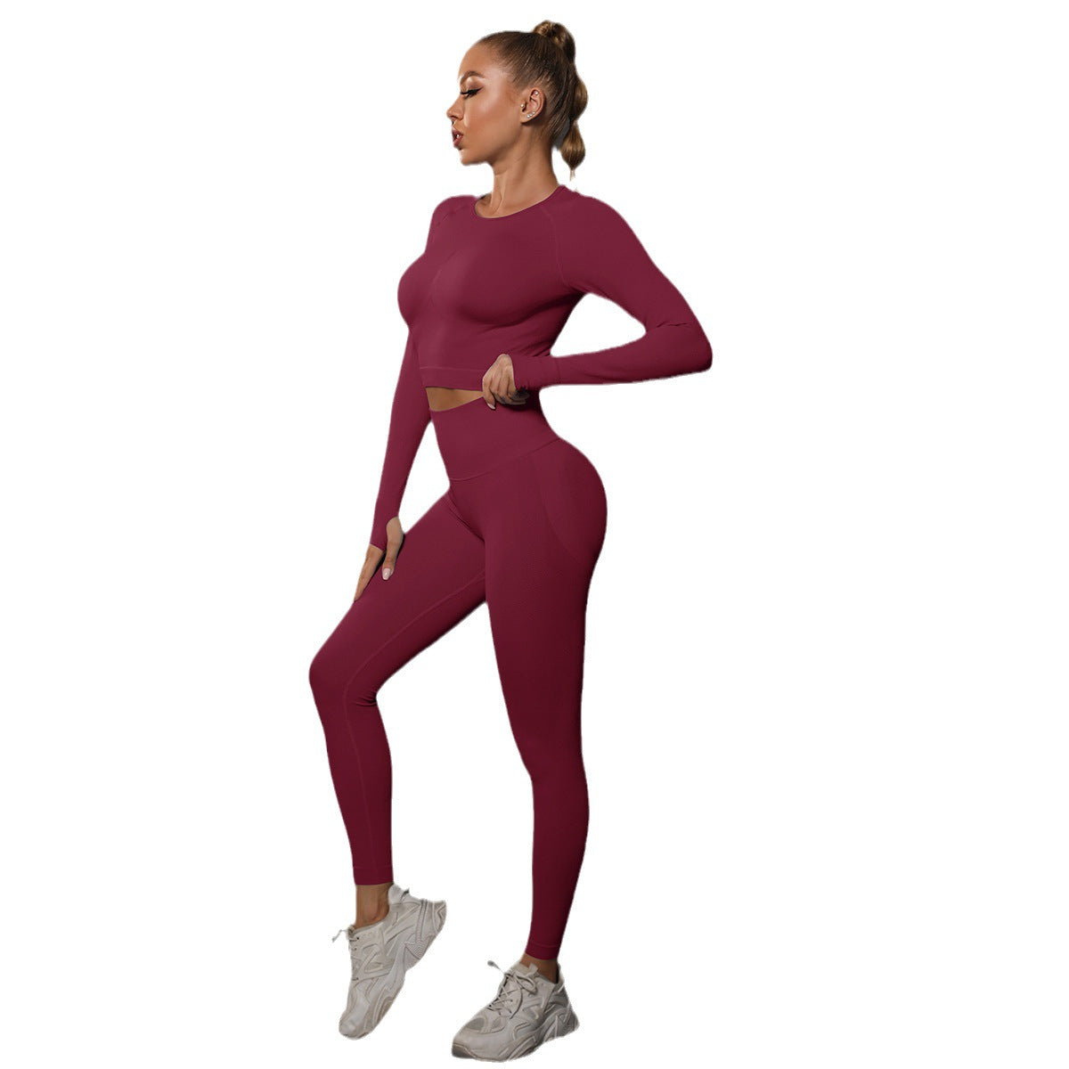 Fashion Simple Style Sports Yoga Suits for Women