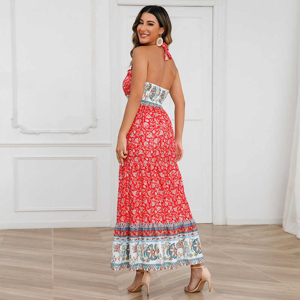Sexy Halter Summer Bohemian Dresses