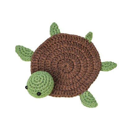 Designed Crochet Turtle Ornament Coasters