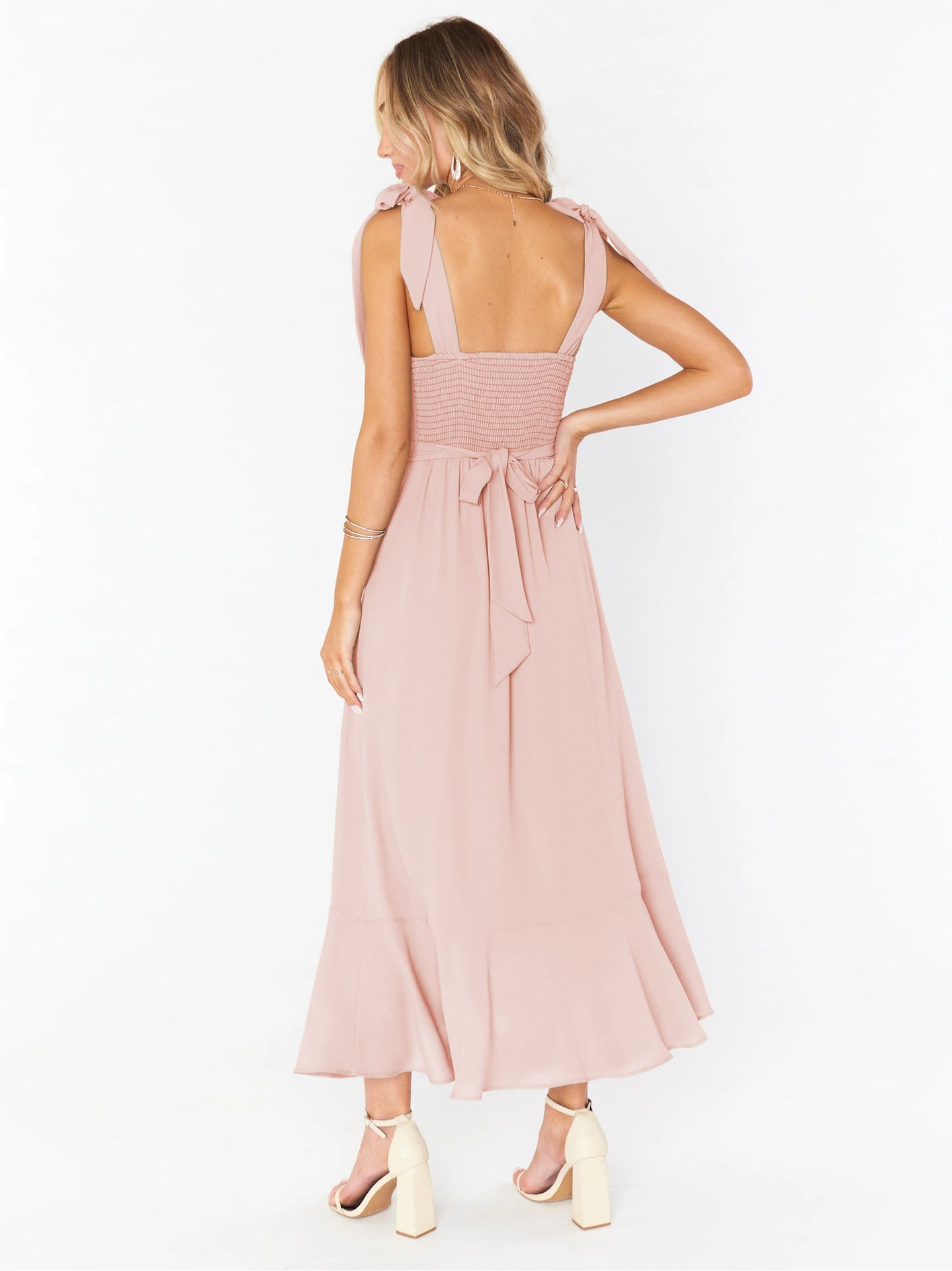 Fashion Summer Split Front Midi Dresses for Women