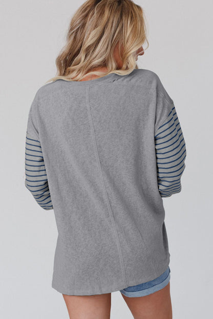 Casual Round Neck Long Sleeves T Shirts for Women