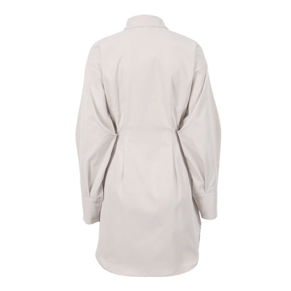 Vintage Women Long Sleeves Mini Dresses