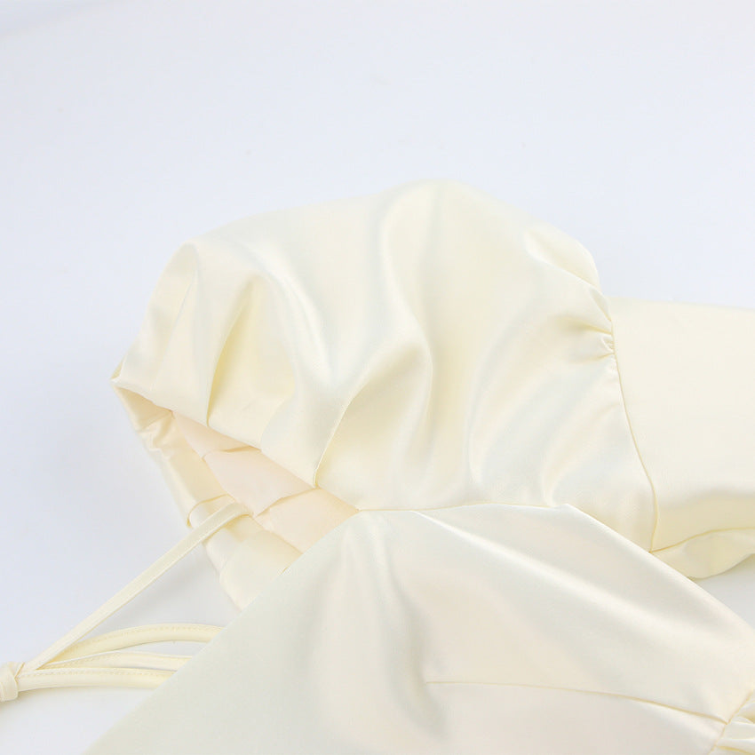 Lovely Satin Princess Mini Dresses for Women