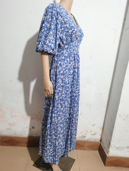 Casual V Neck Summer Bohemia Beach Dresses