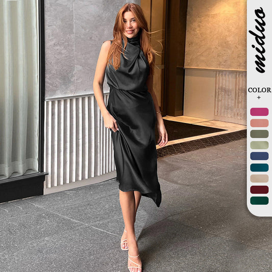 Sexy Halter Women Evening Party Dresses