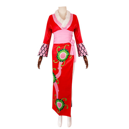 One Piece Boa·Hancock Cheongsam Cosplay Costume 1403