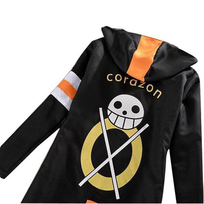 One Piece Trafalgar Three Generation Long Robe Cosplay Costumes 2008