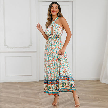 Sexy Halter Summer Bohemian Dresses