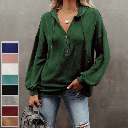 Casual Long Sleeves Hoodies Shirts for Women