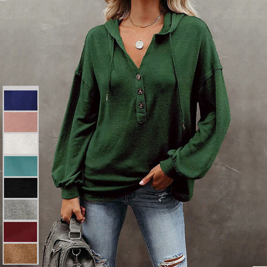 Casual Long Sleeves Hoodies Shirts for Women