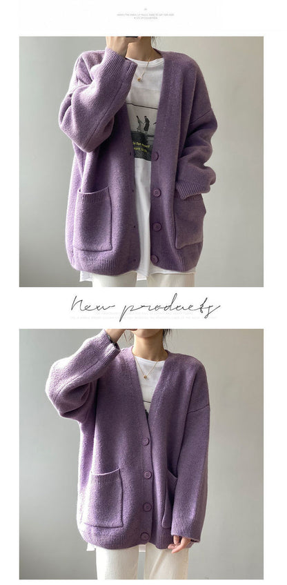 Casual Women Knitted Cardigan Sweaters