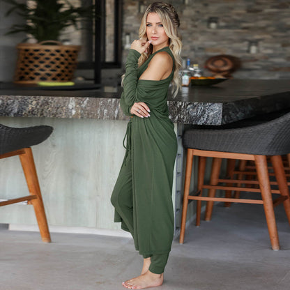 Casual Knitted Three Pieces Outfit Sets for Women