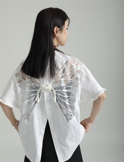 Designed Butterfly Double Sides Summer Shirts