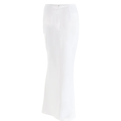 Sexy Women Satin Bodycon Summer Long Skirts