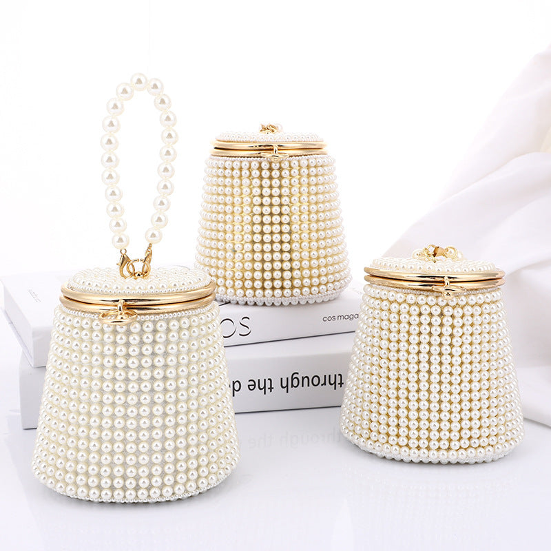 Gorgeous DIY Pearl Bucket Bag/Evening Party Bag