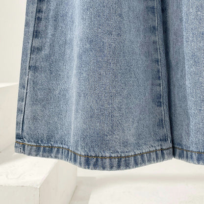 Designed Lace Up Trumpet Jeans for Women