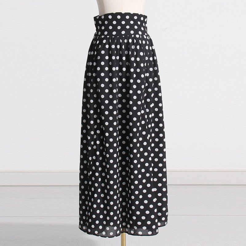Designed Puff Sleeves Short Tops and Split Skirts Suits