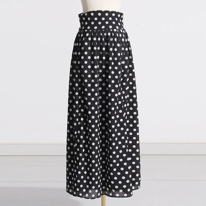Designed Puff Sleeves Short Tops and Split Skirts Suits