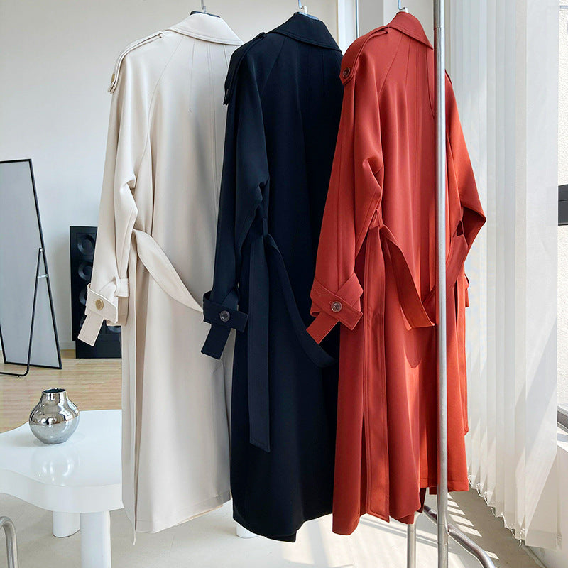 Fashion Loose Long Trench Coats for Women