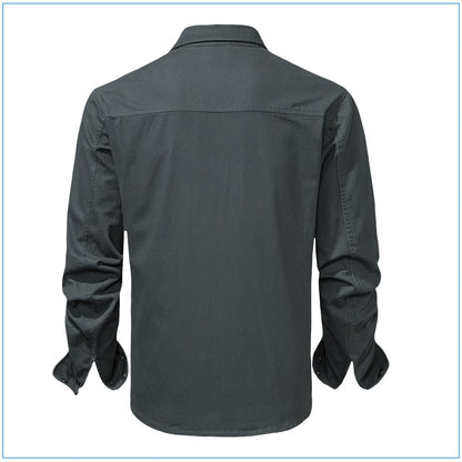Casual Cotton Plus Sizes Long Sleeves Shirts for Men
