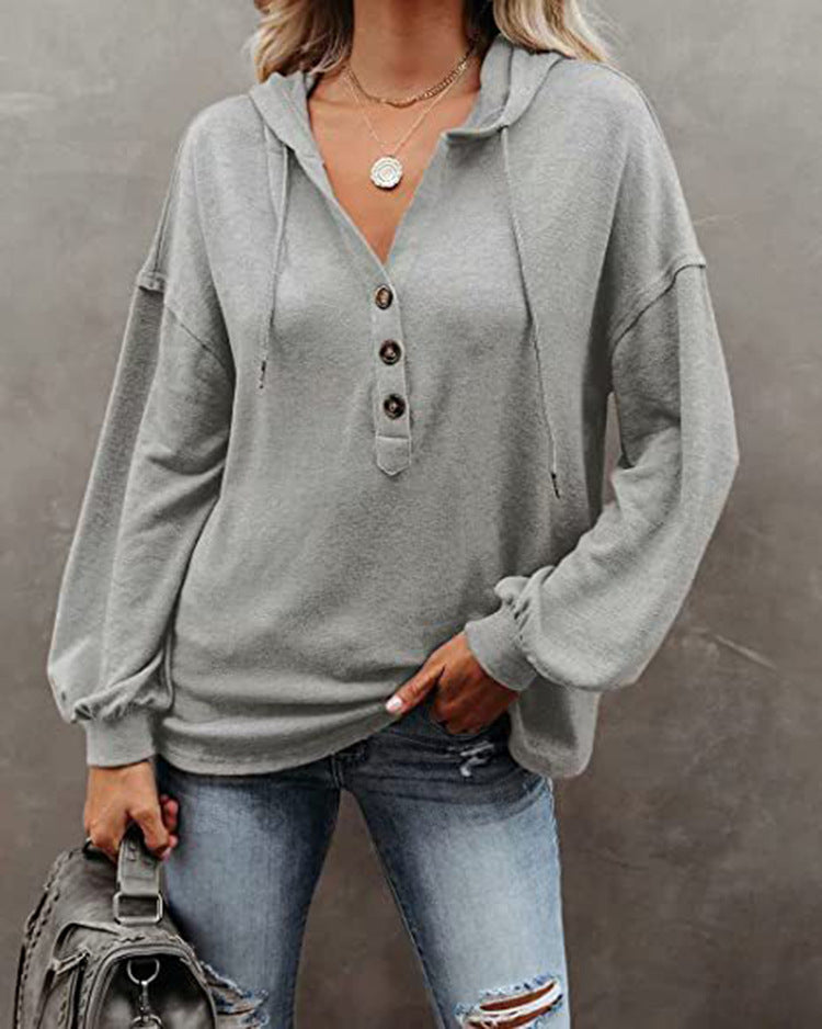 Casual Long Sleeves Hoodies Shirts for Women