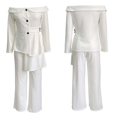 Fashion Blazer Tops and Pants Suits for Women