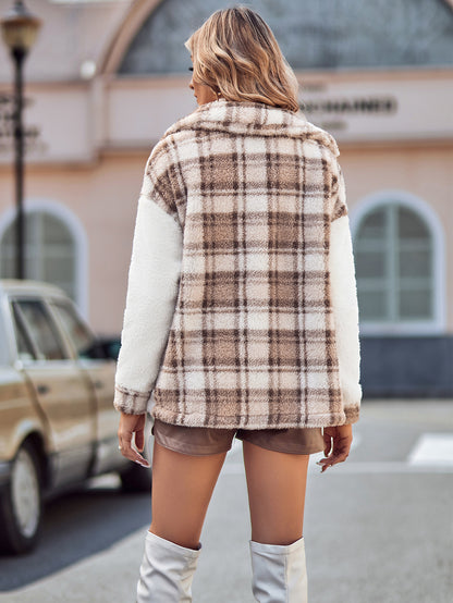 Fashion Turnover Loose Long Sleeves Overcoat