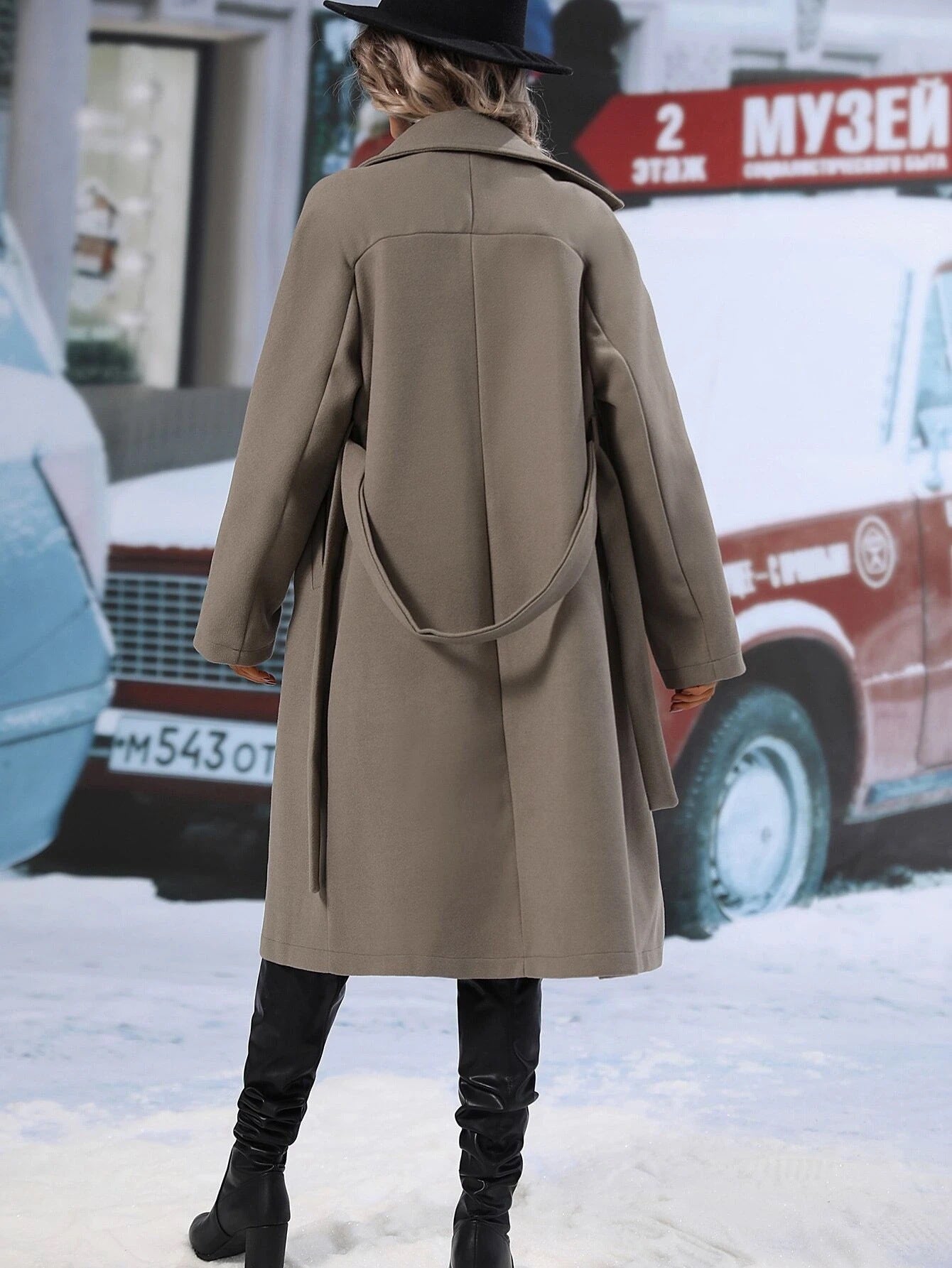 Fashion Women Midi Length Winter Coats